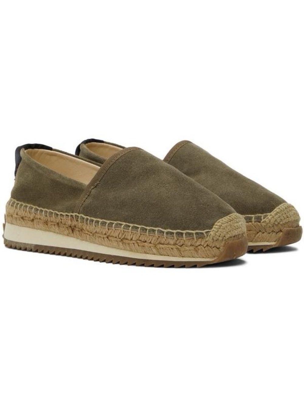 Rag & Bone Olive Suede Slip-On Espadrilles